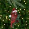 Northlight 3.5" Red Cardinal Bird Wearing Santa Hat Christmas Ornament